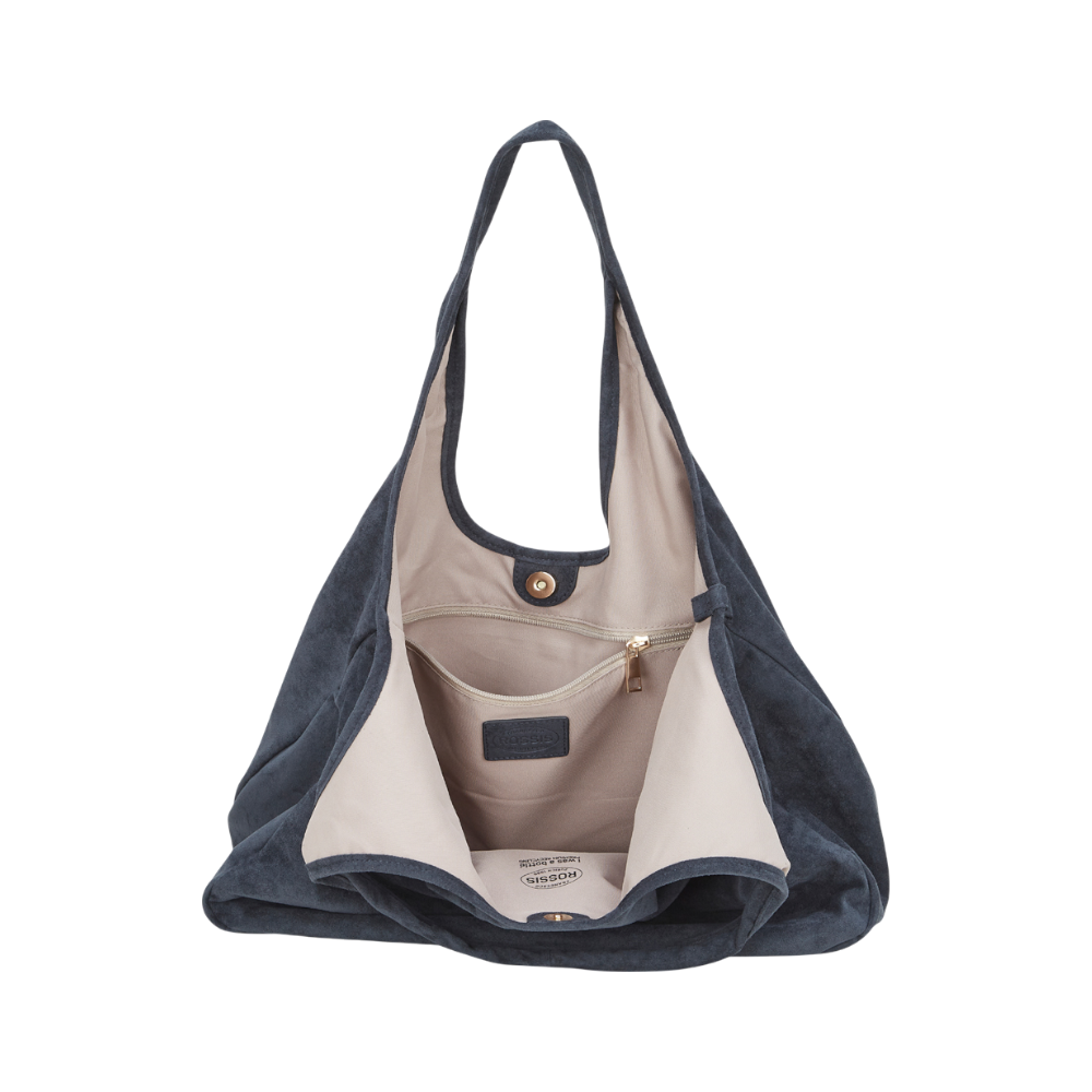 Shopper - Nuba Velour Jeansblau