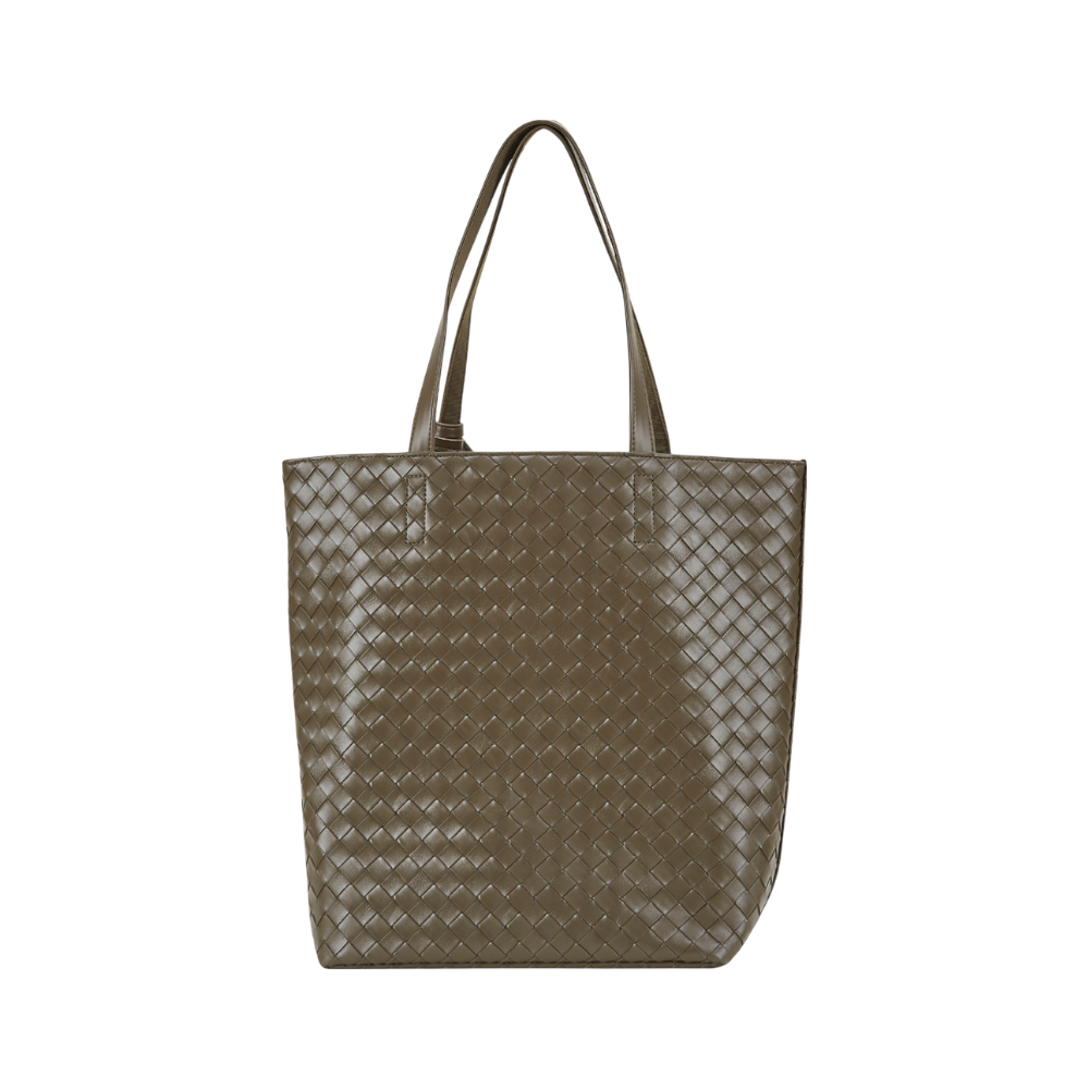 Shopper - Emily Laptop fake braided Olive