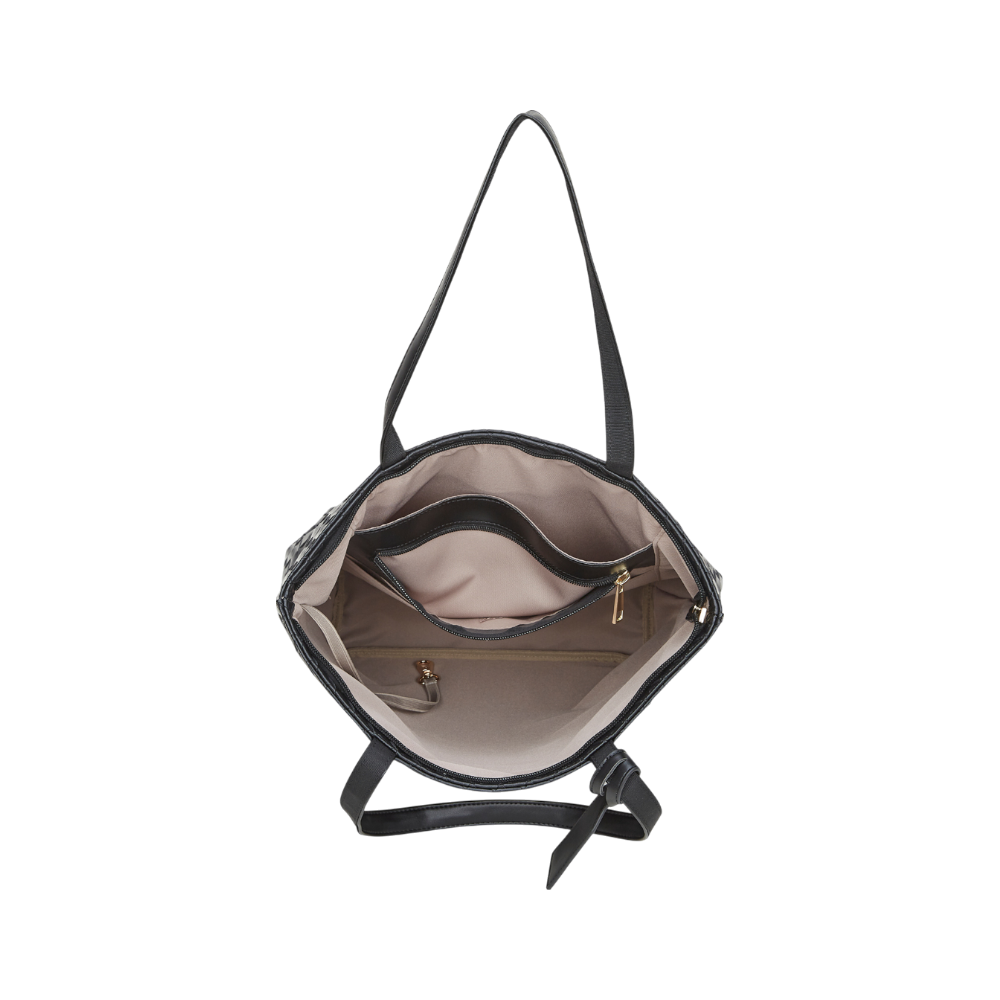 Shopper - Emily Laptop fake braided Black