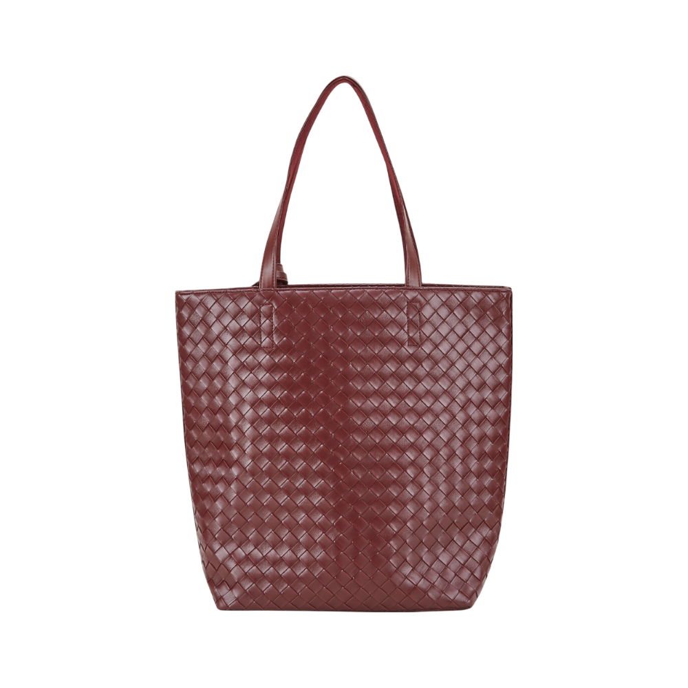 Shopper - Emily Laptop fake braided Bordeaux