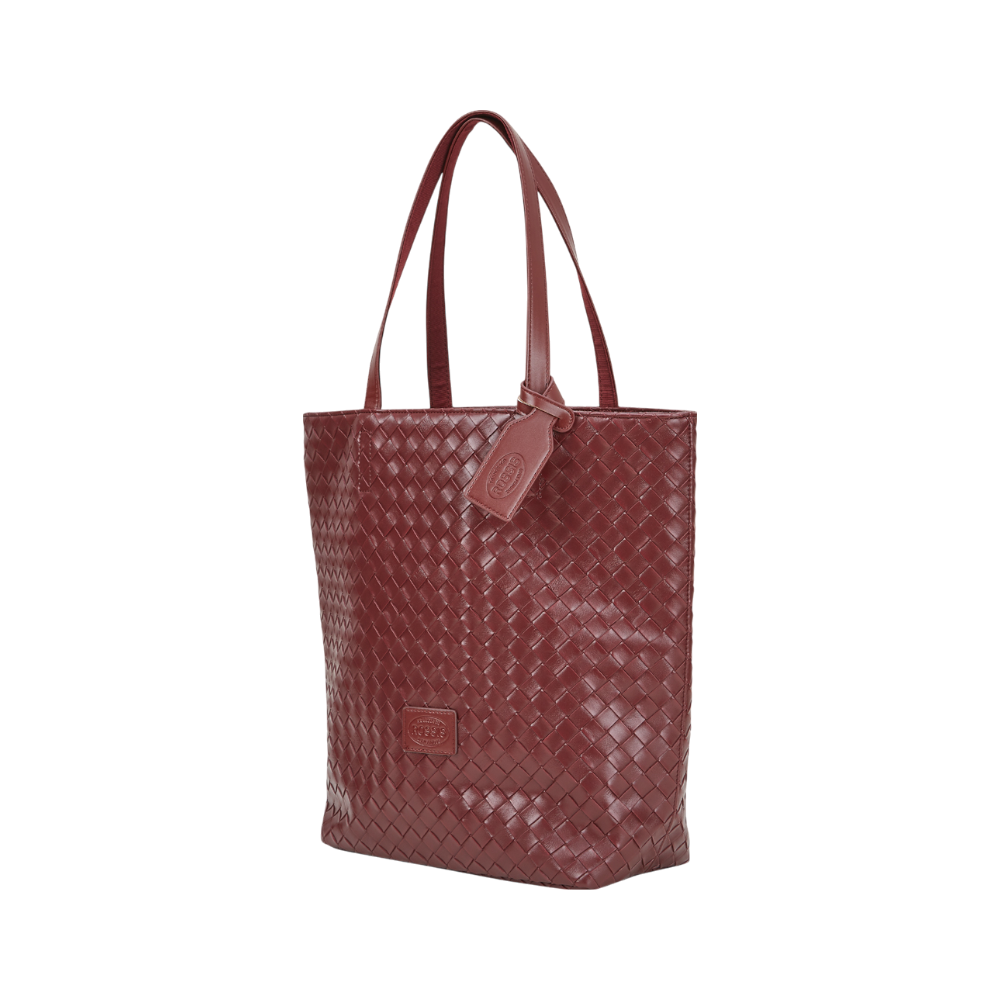 Shopper - Emily Laptop fake braided Bordeaux
