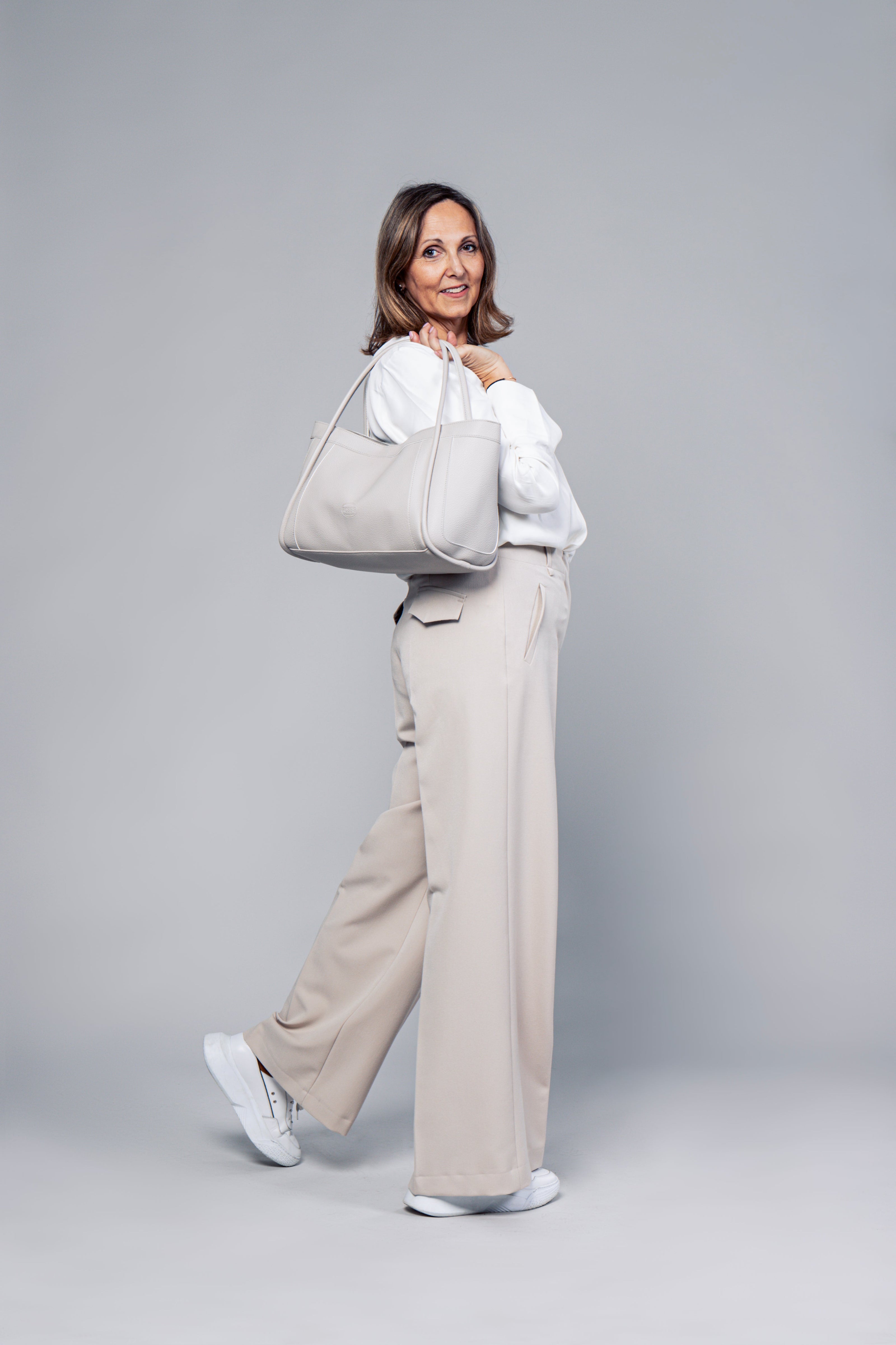 Shopper - Amira Lux Sand Linen