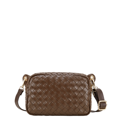 Aline, Flechtoptik, Espresso