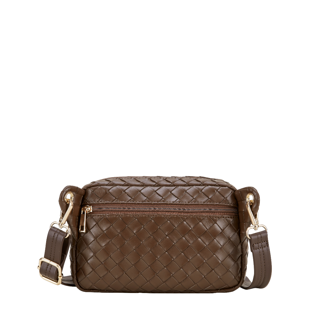 Aline, Flechtoptik, Espresso