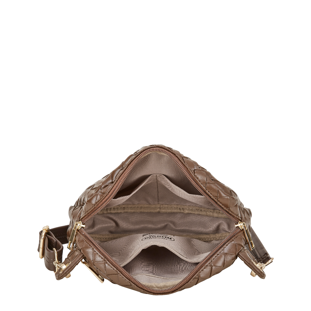 Aline, Flechtoptik, Espresso