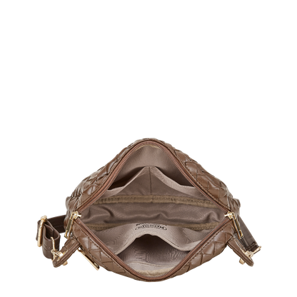 Aline, Flechtoptik, Espresso