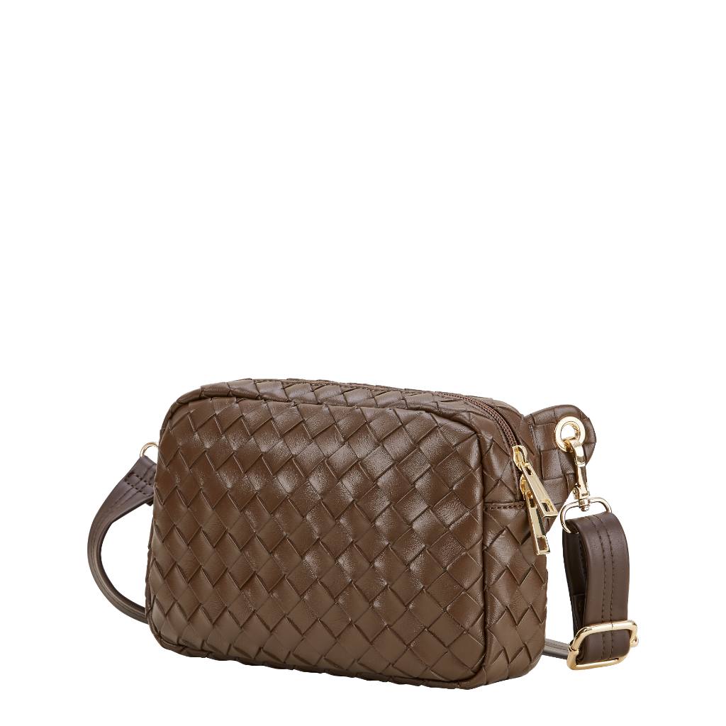 Aline, Flechtoptik, Espresso