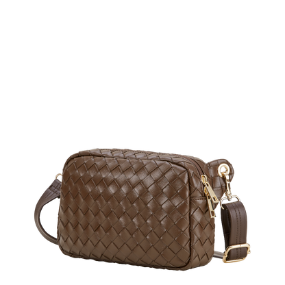 Aline, Flechtoptik, Espresso